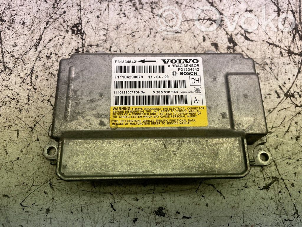 Airbag control unit/module   31334542,31318970,31334542