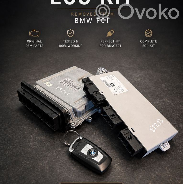 BMW 7 F01 F02 F03 F04 Komputer / Sterownik ECU i komplet kluczy 