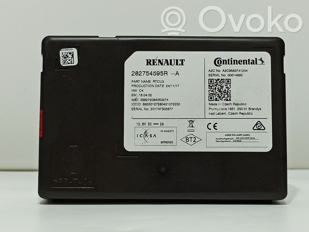 Autres unités de commande / modules   282754595R,A2C9583741204