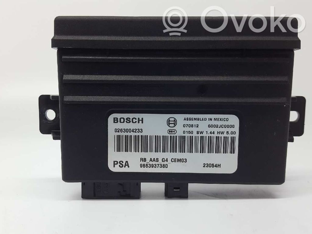 Autres unités de commande / modules   9663937380