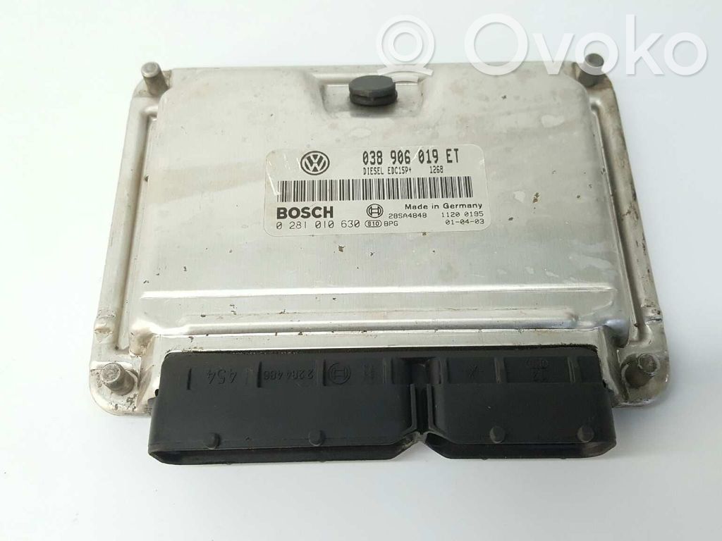 Engine control unit/module   038906019ET,0281010630