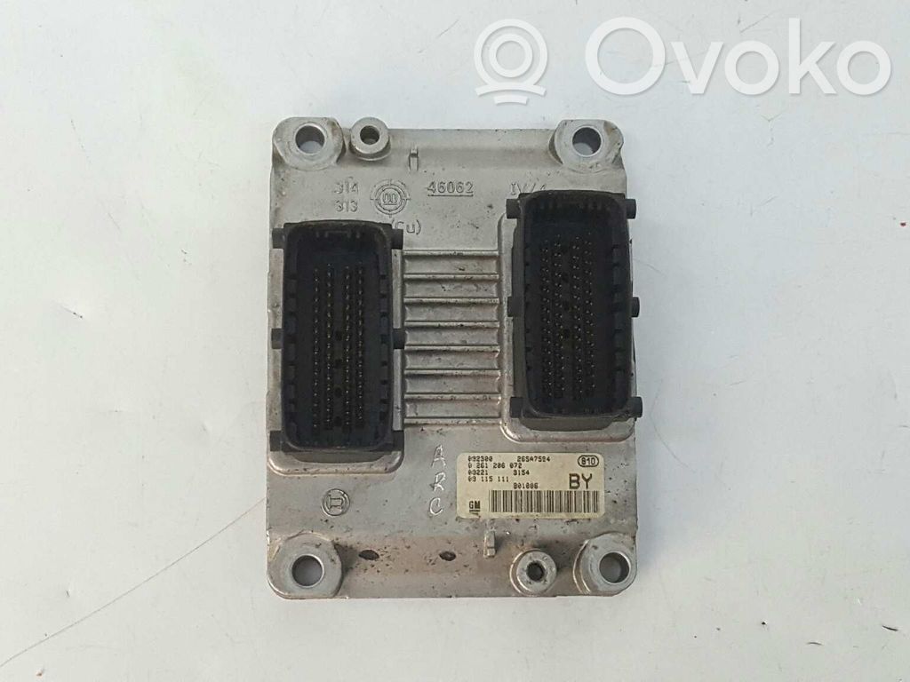 Opel Corsa C Engine control unit/module 