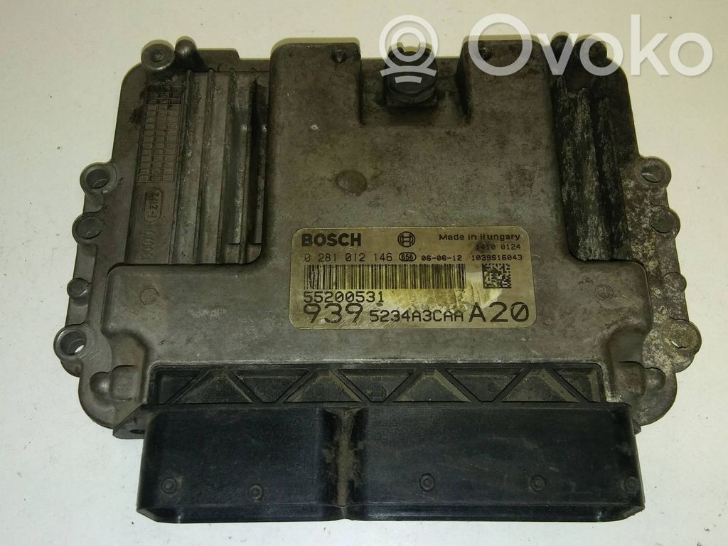 Engine control unit/module ECU   55200531,5234A3CAA,0281012146