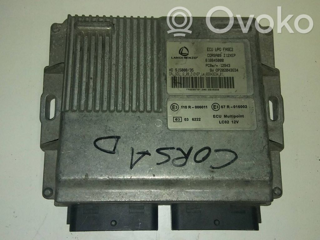 Opel Corsa D Engine control unit/module 