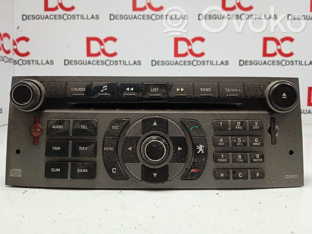 Peugeot 407 Moduł / Sterownik dziku audio HiFi 