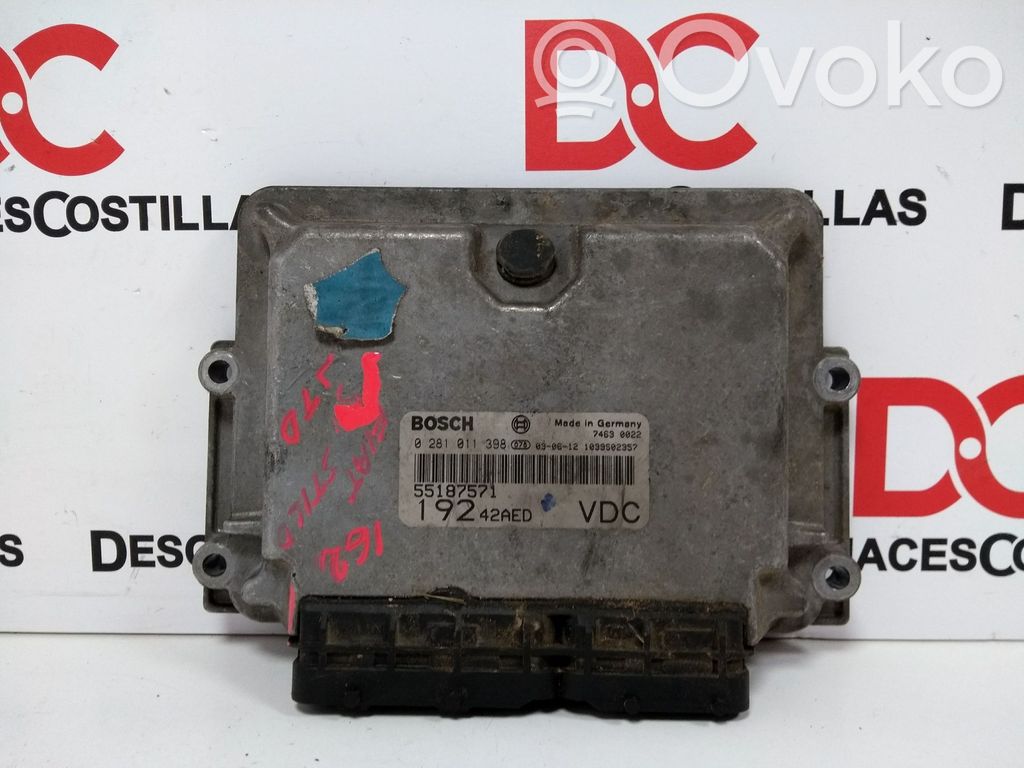 Fiat Stilo Engine control unit/module 