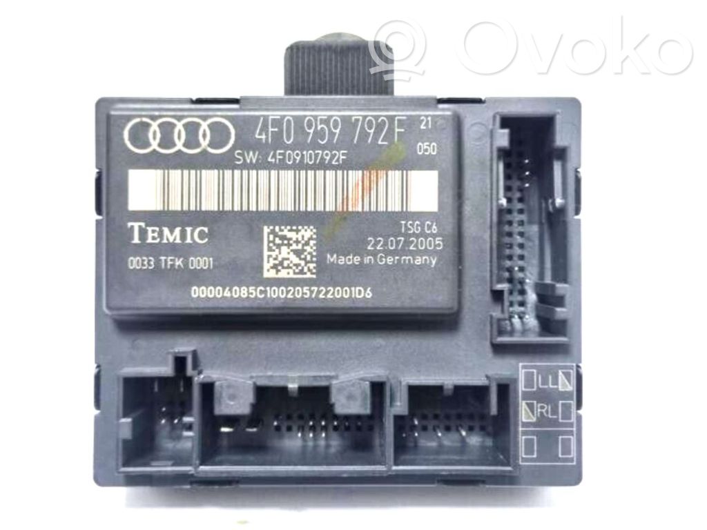 Other control units/modules   4F0959792F