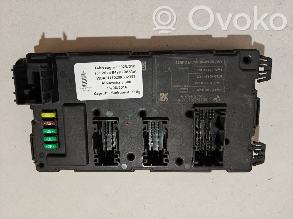 BMW 3 F30 F35 F31 Alte unități/module de control 