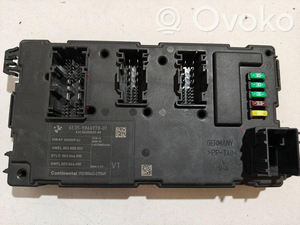 BMW 3 F30 F35 F31 Moduł / Sterownik komfortu 