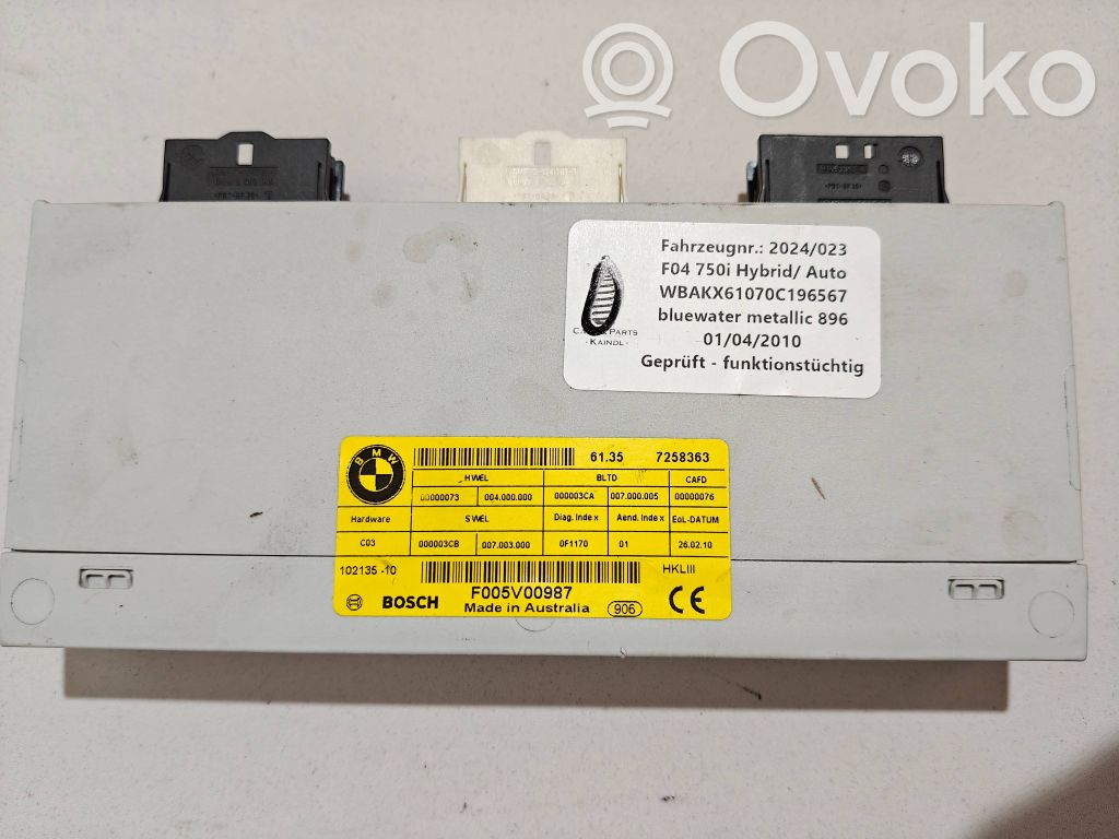 BMW 7 F01 F02 F03 F04 Tailgate/trunk control unit/module 