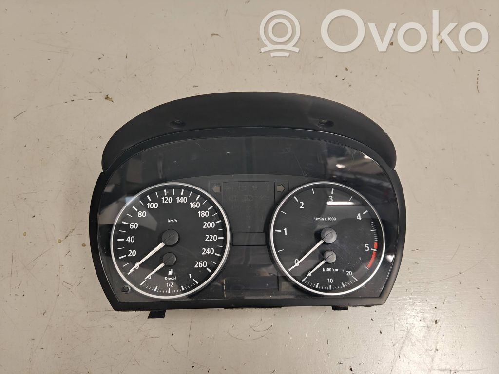 BMW 3 E90 E91 Spidometrs (instrumentu panelī) 