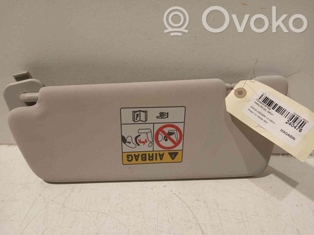 Dacia Jogger Sun visor 