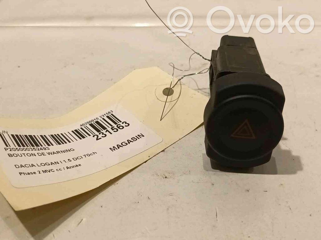 Dacia Logan I Hazard light switch 
