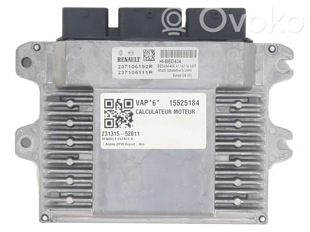 Renault Espace -  Grand espace V Engine control unit/module ECU 