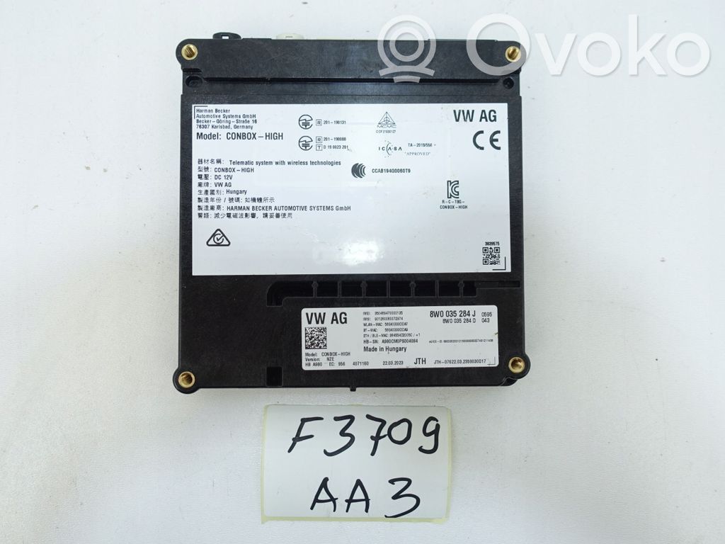 Audi A3 S3 8V Módulo de control Gateway 