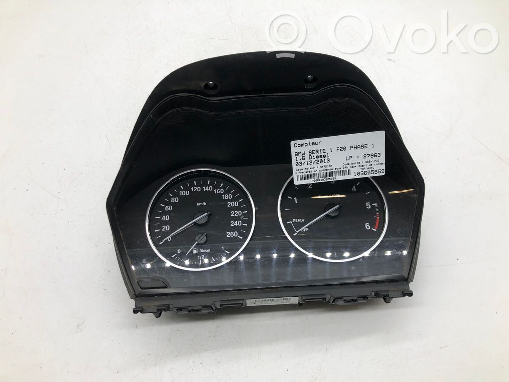 BMW 1 F20 F21 Geschwindigkeitsmesser Cockpit 