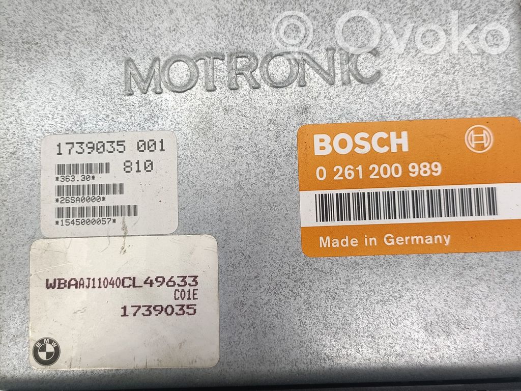 BMW 3 E30 Moottorin ohjainlaite/moduuli 