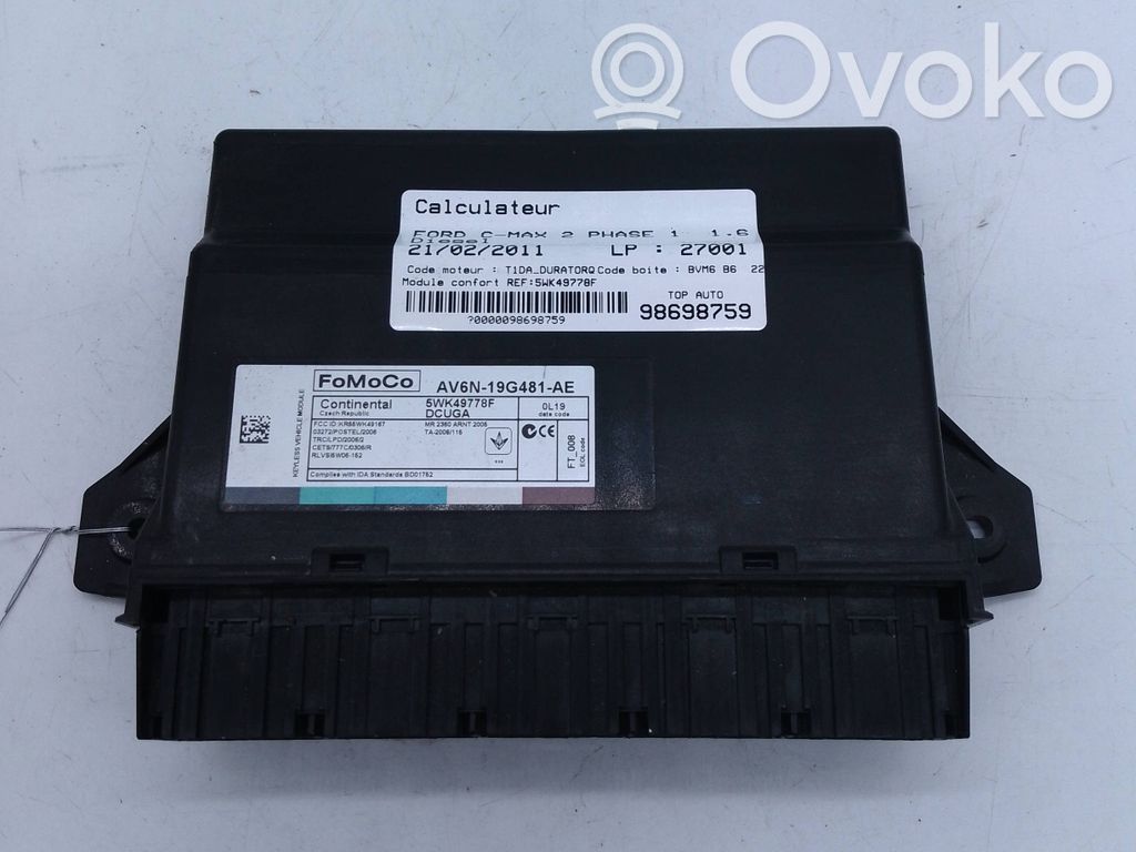 Engine control unit/module   5WK49778F