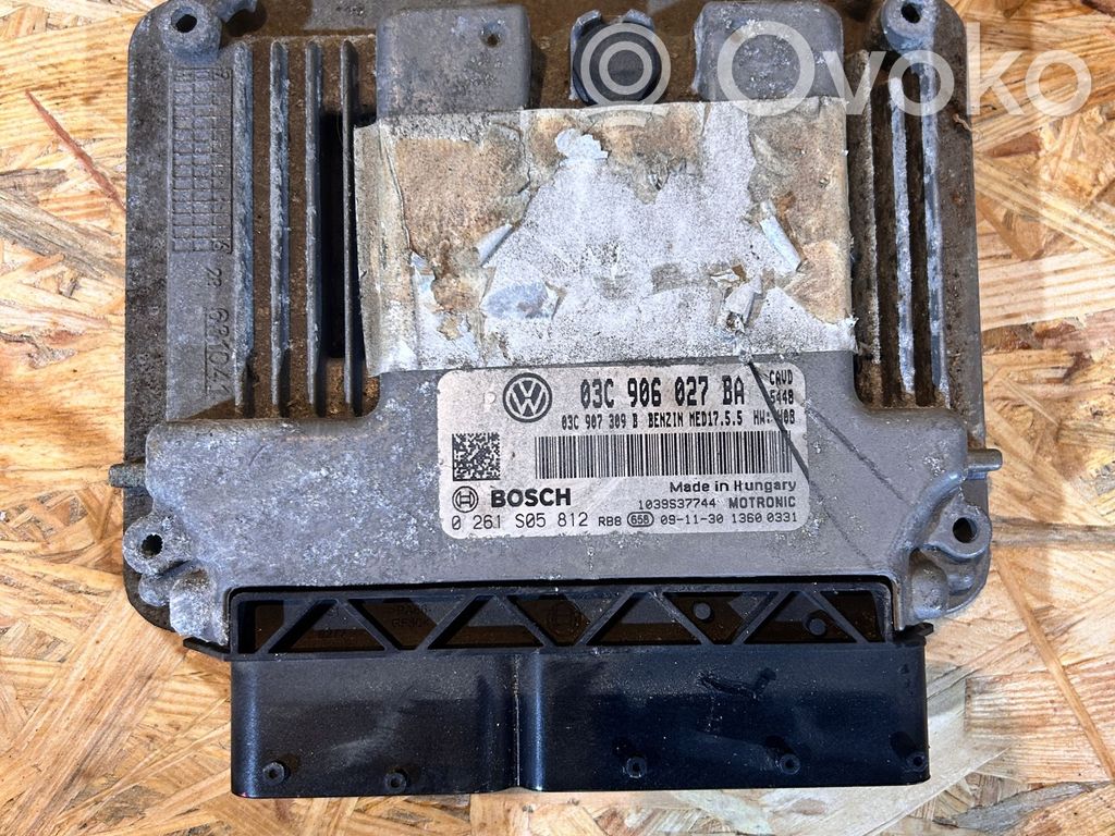 Engine control unit/module   03C906027BA,0261S05812