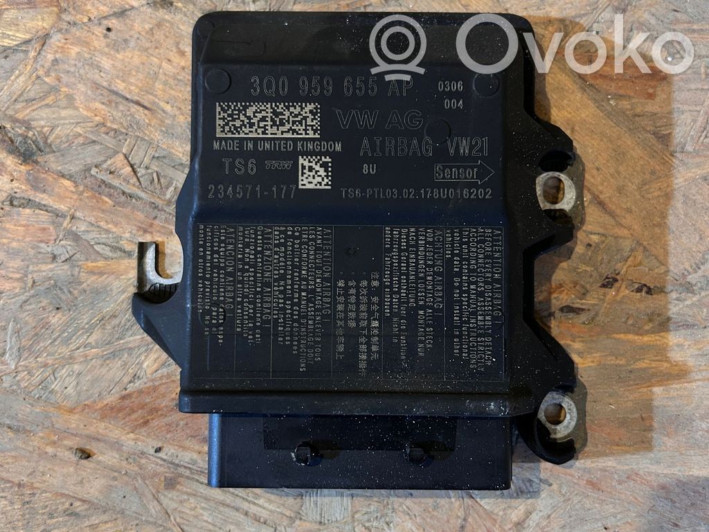 Sterownik / Moduł Airbag   3Q0959655AP