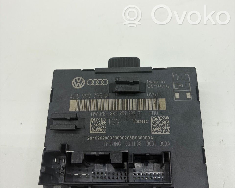 Unité de commande module de porte   4F0959795M,8K0959795