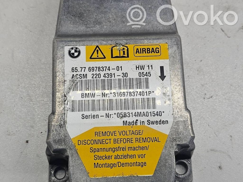 BMW 5 E60 E61 Airbag control unit/module 