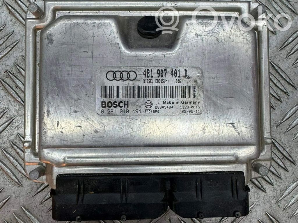 Engine control unit/module   4B1907401D,28SA5484,0281010494