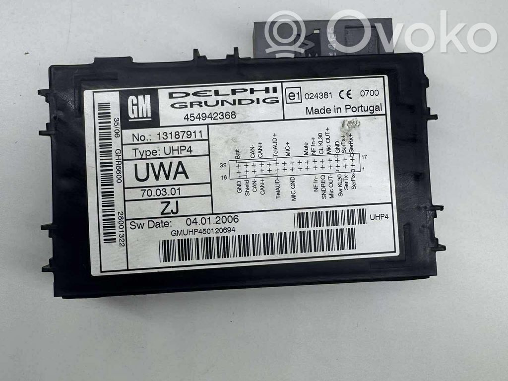 Bluetooth control unit module   13187911,454942368