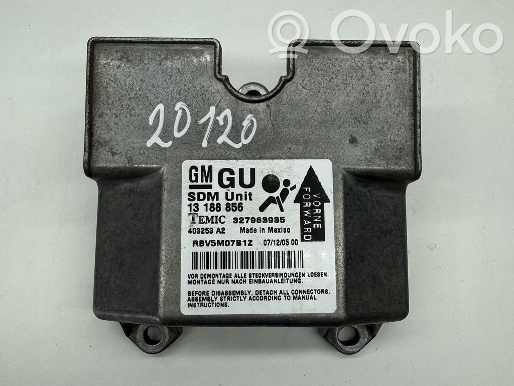 Opel Zafira B Centralina/modulo airbag 