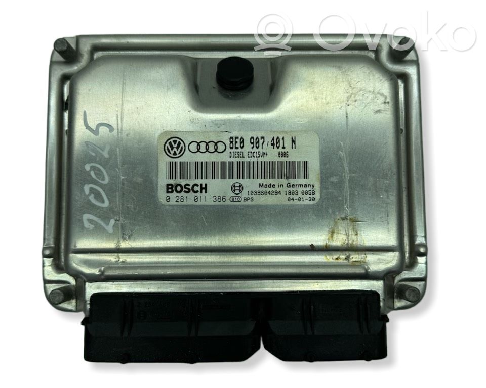 Audi A4 S4 B6 8E 8H Unitate/modul de control motor 