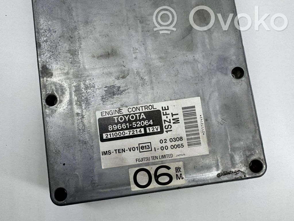 Toyota Yaris Engine control unit/module 