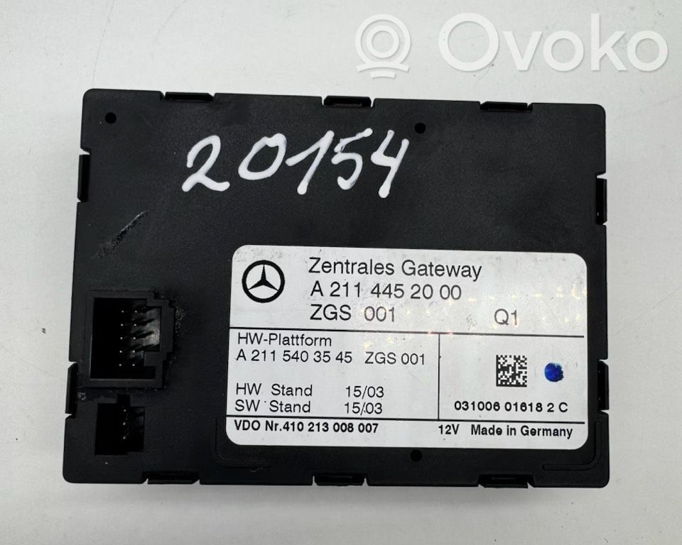 Módulo de control Gateway   A2115403545,A2114452000,410213008007