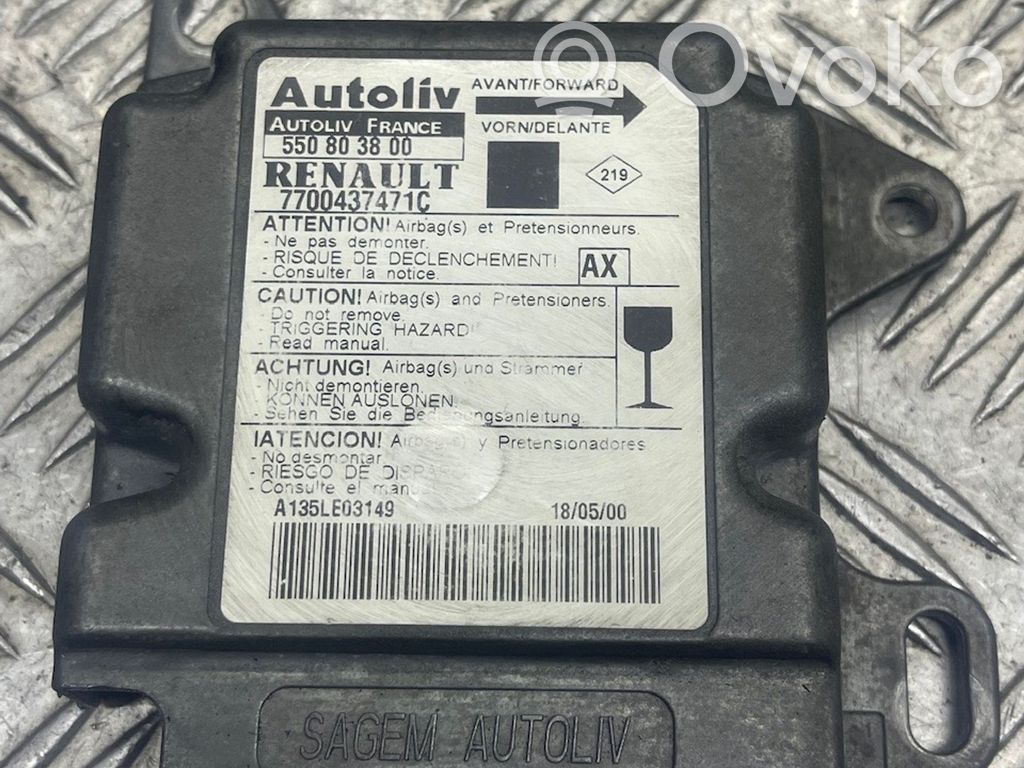 Renault Scenic I Airbag control unit/module 