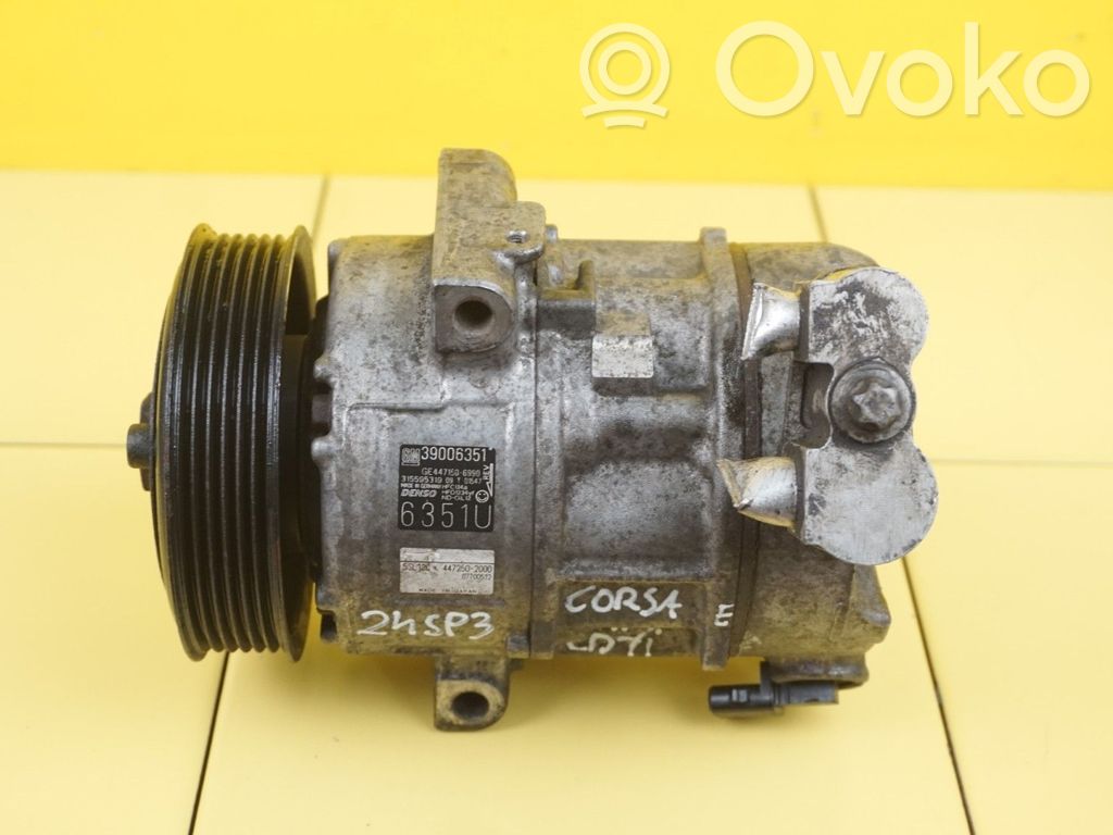 Opel Corsa E Air conditioning (A/C) compressor (pump) 
