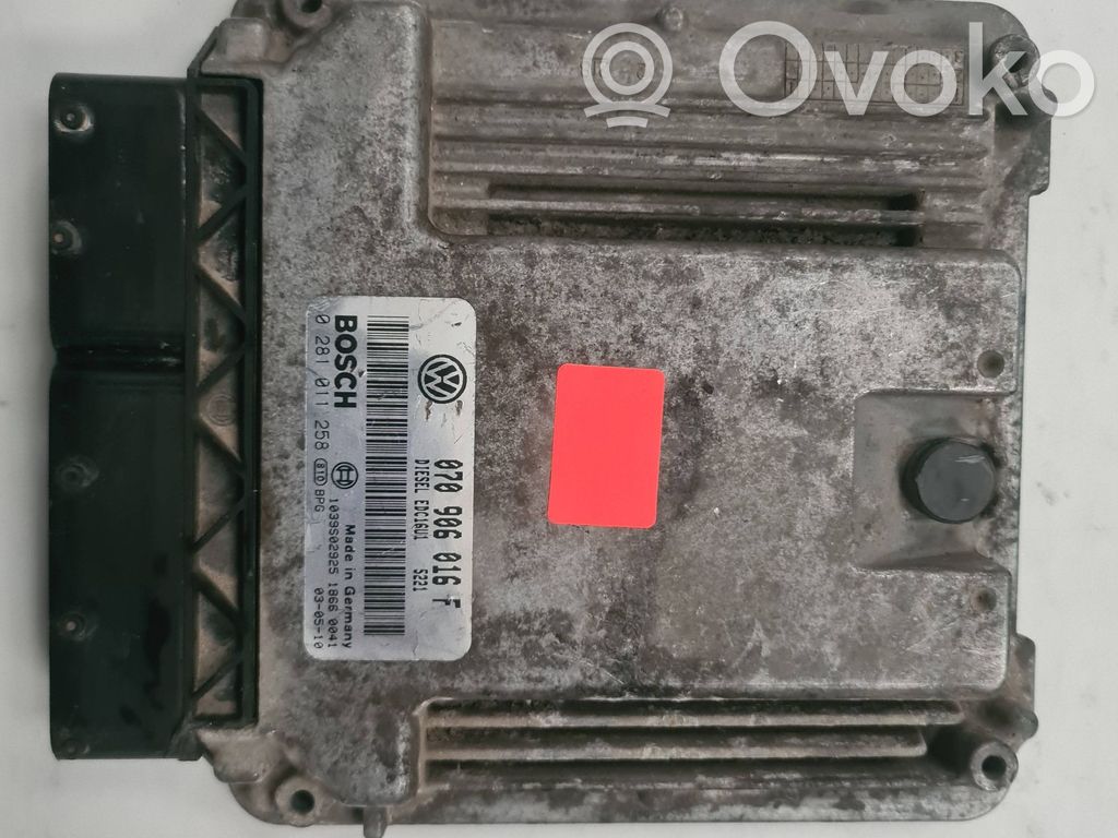 Engine control unit/module   070906016F,1039S02925,0281011258