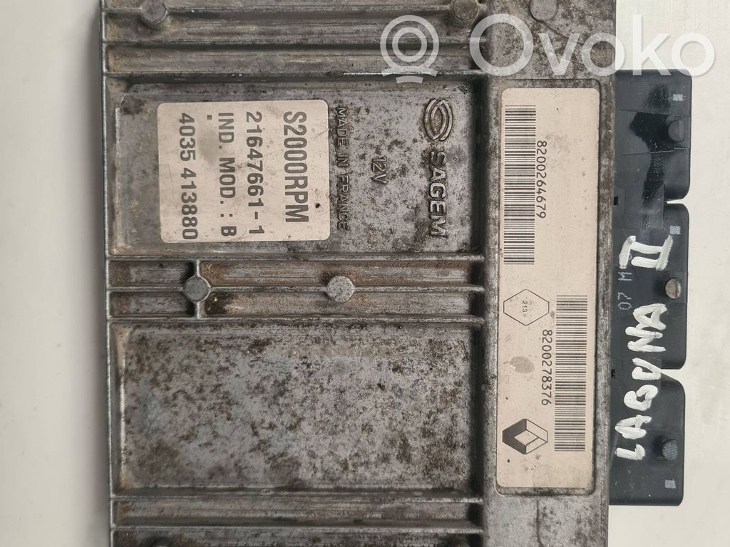 Renault Laguna II Engine control unit/module 