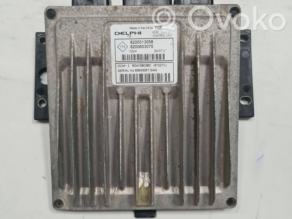 Engine control unit/module   8200513058,R0410B036C