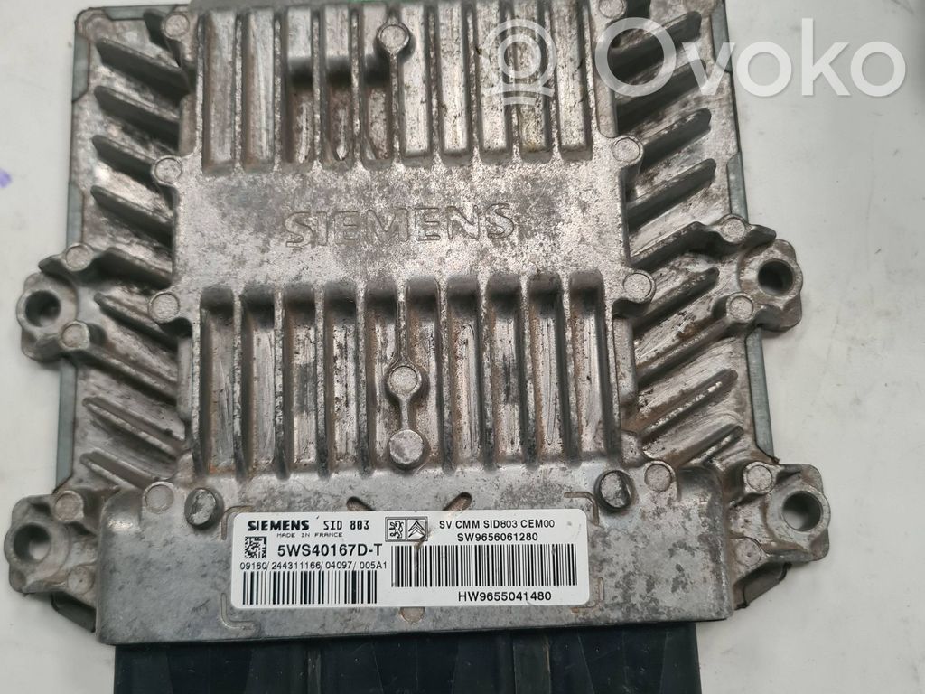 Engine control unit/module   9656061280,5WS40167DT,9655041480