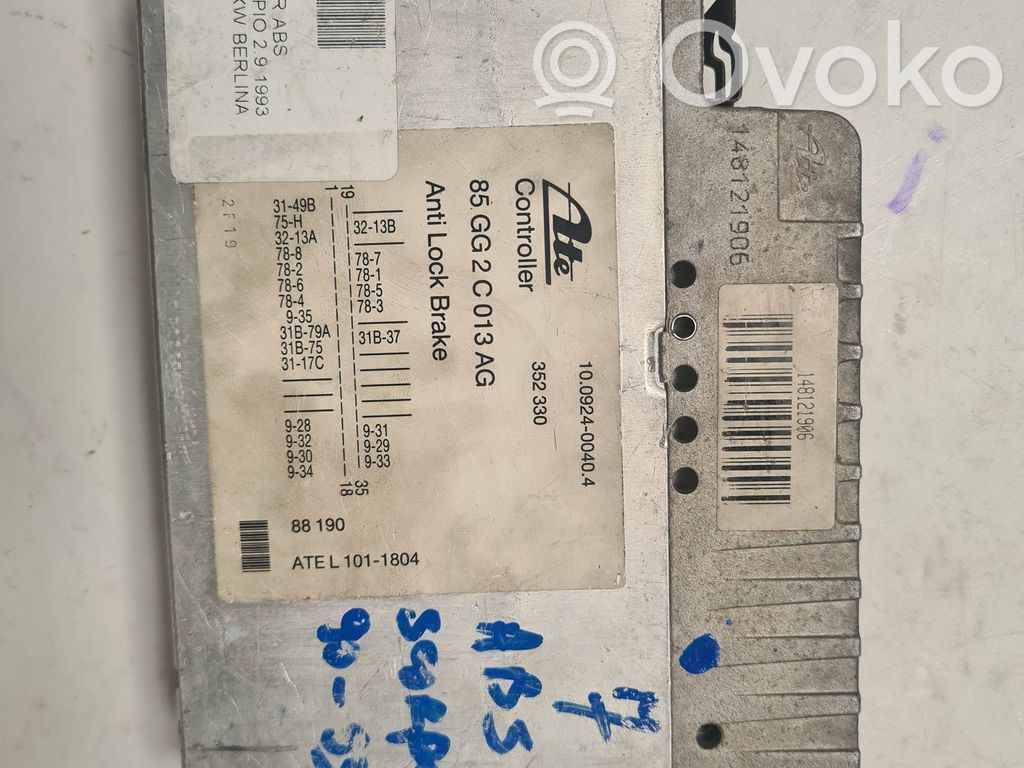 ABS control unit/module   85GG2C013AG,352330,10092400404