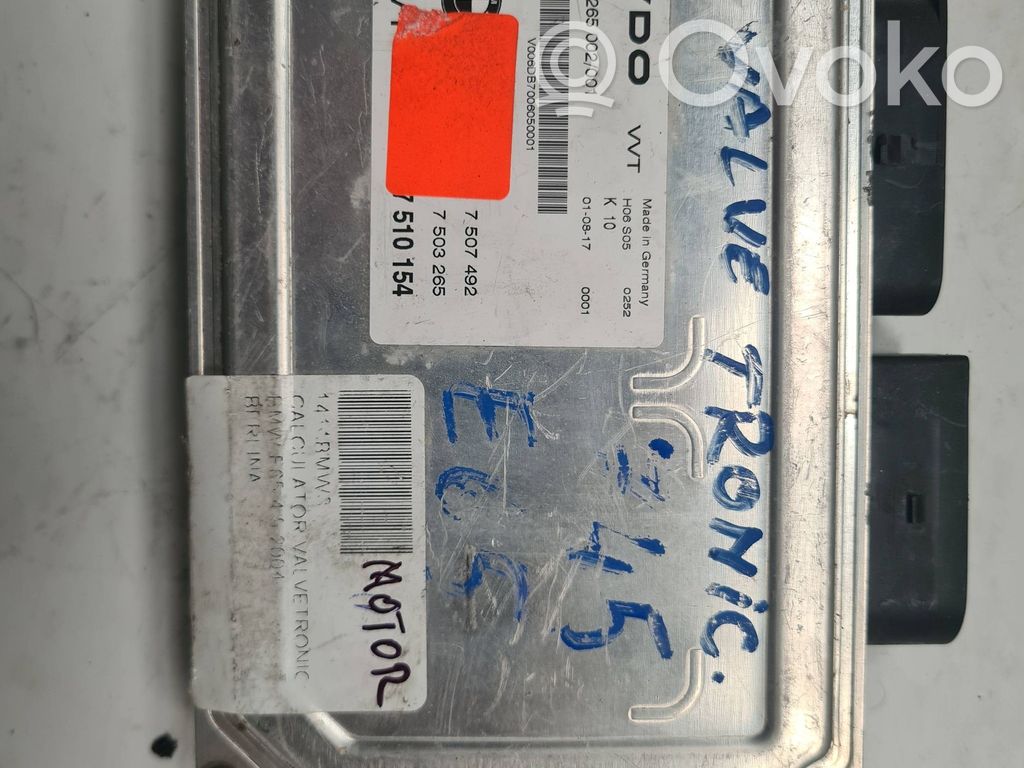 BMW 7 E65 E66 Unitate/modul de control motor 