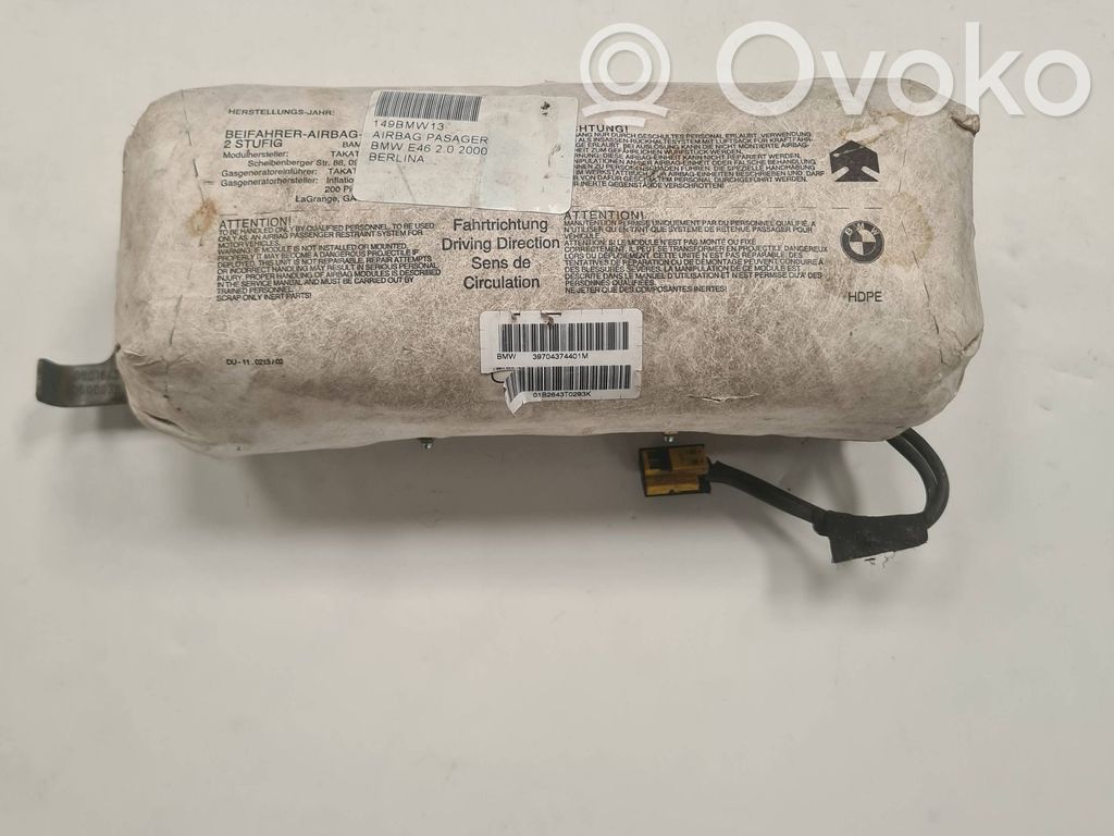 Airbag del pasajero   39704374401M,01B2643T0293K