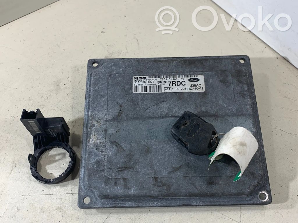 Engine ECU kit and lock set   2S6A12A650