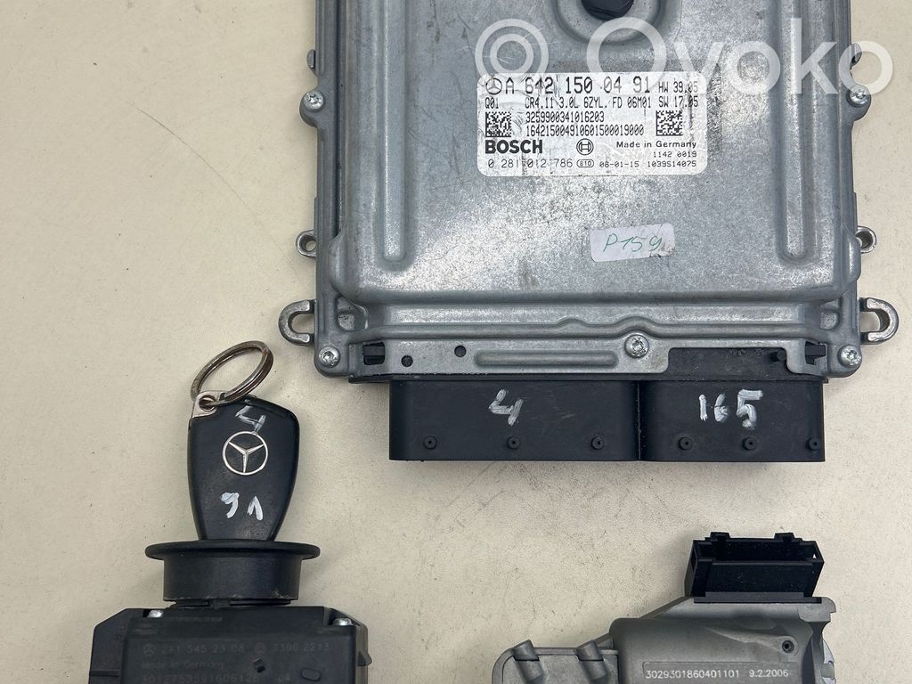 Mercedes-Benz E W211 Engine ECU kit and lock set 
