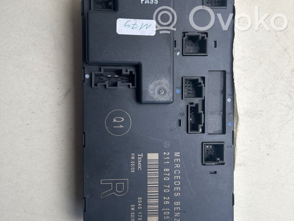Mercedes-Benz E W211 Door control unit/module 