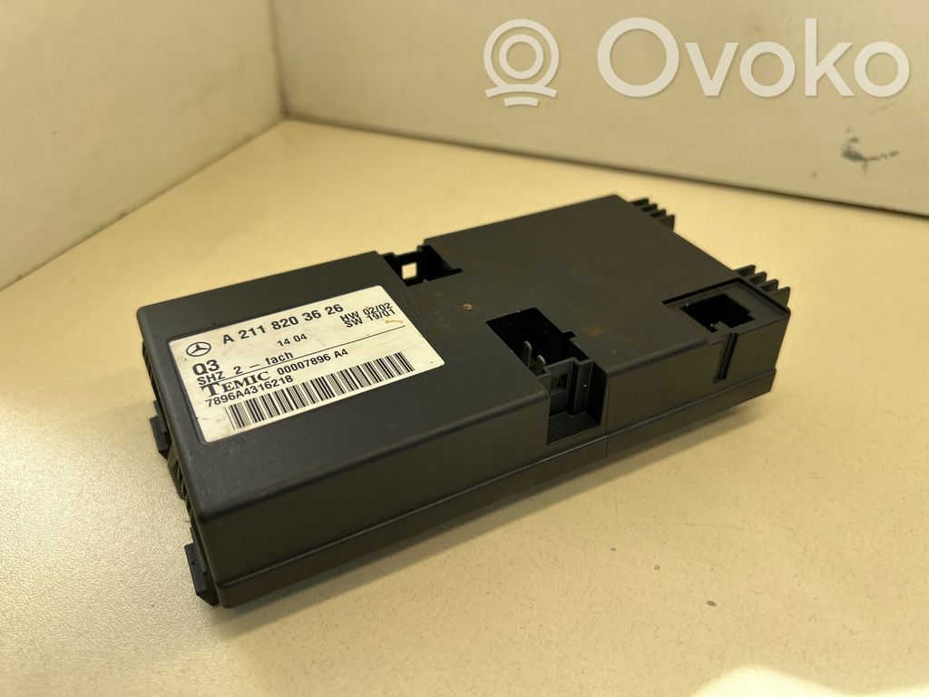 Mercedes-Benz E W211 Module de commande de siège 