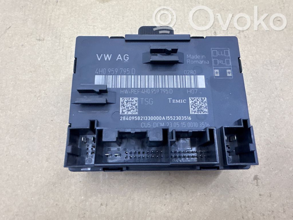 Audi A8 S8 D4 4H Door control unit/module 