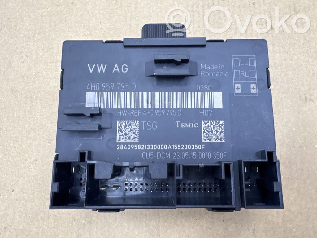 Audi A8 S8 D4 4H Door control unit/module 