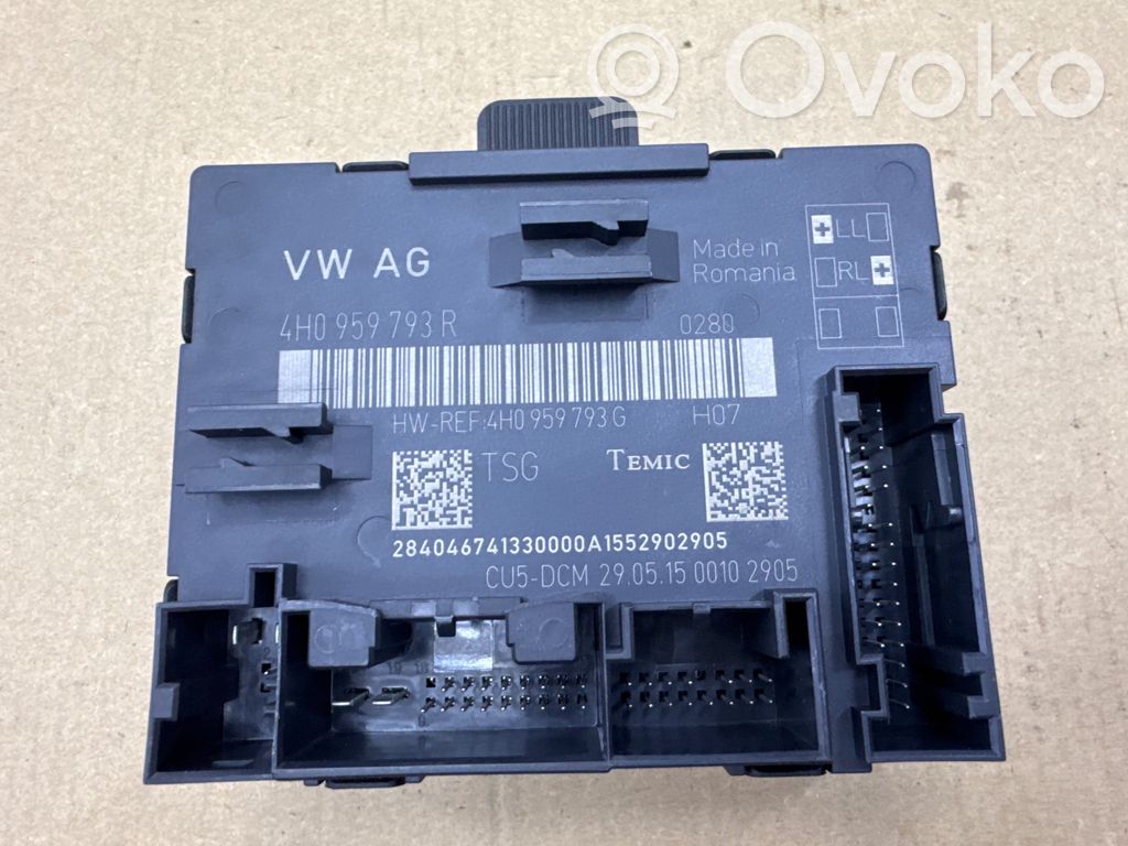 Audi A8 S8 D4 4H Door control unit/module 
