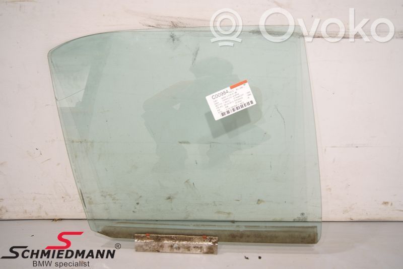 BMW 3 E36 Front door glass trim molding 