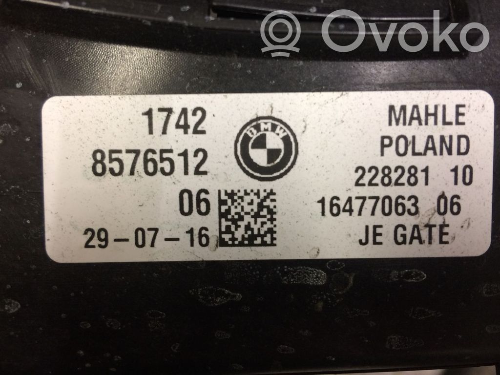 BMW 5 G30 G31 G38 Elektryczny wentylator chłodnicy 